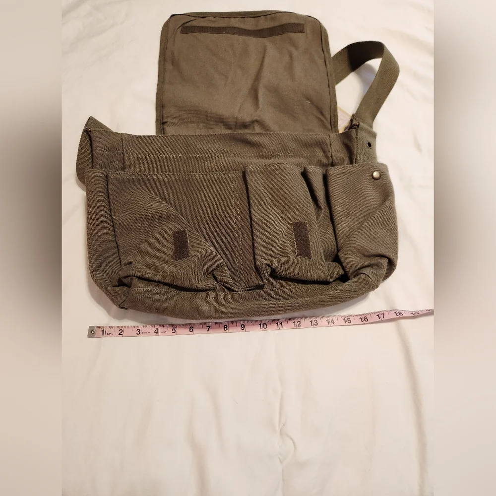 Rothco Olive Green Classic Canvas Messenger Bag NWT